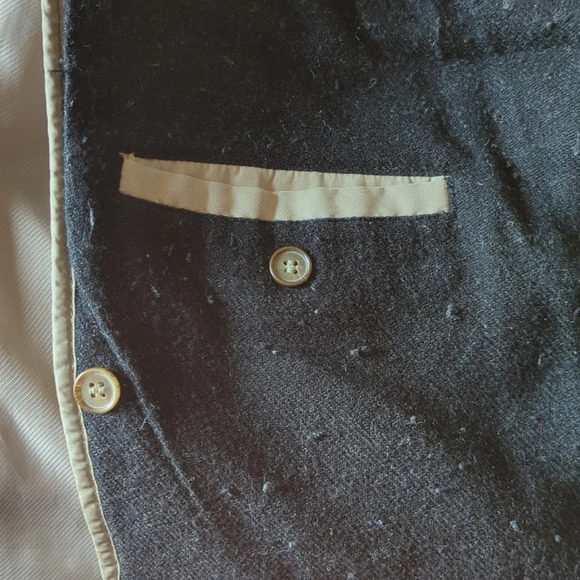 London Fog Men's Jacket XL Button Lining Beige Green - All Season - Zipped Hood - Picture 13 of 14